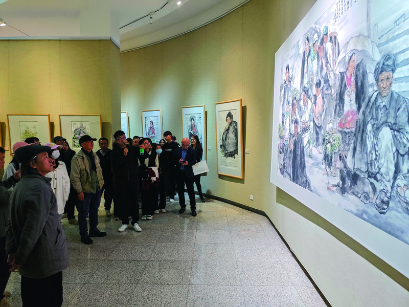 2023年12月27日，“心生万象——王巍中国画作品展”在肇庆美术馆开幕。 西江日报记者 曹笑 摄.jpg